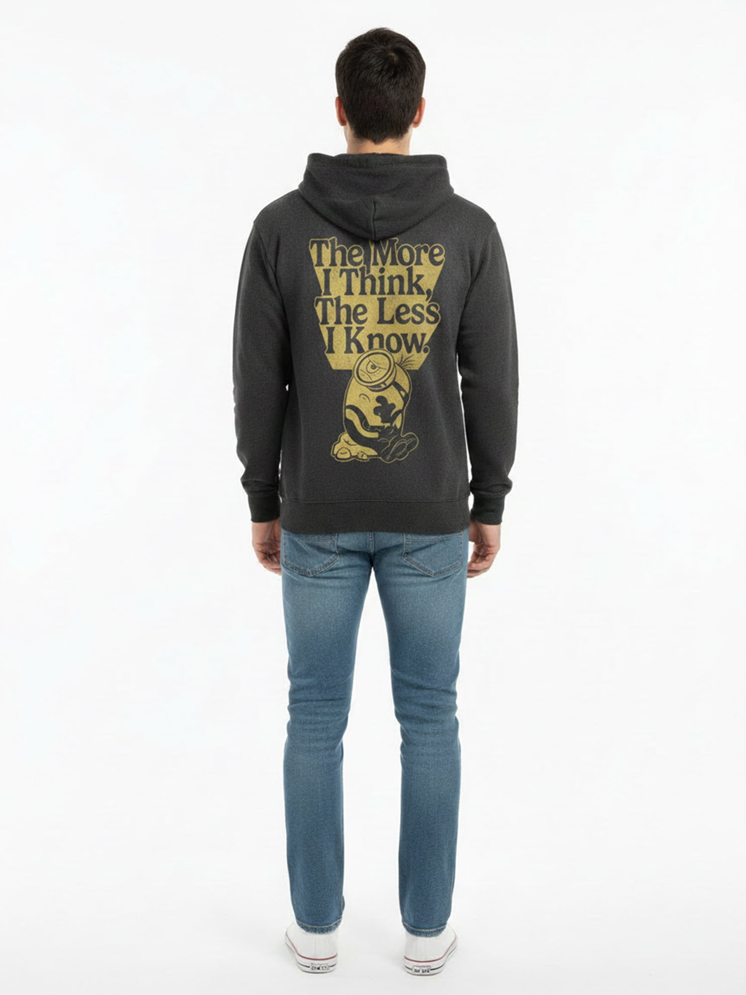 Despicable Me Men's & Big Men's Front & Back Mineral Wash Graphic Hoodie, Advancing Mistakes, Sizes S–3XL