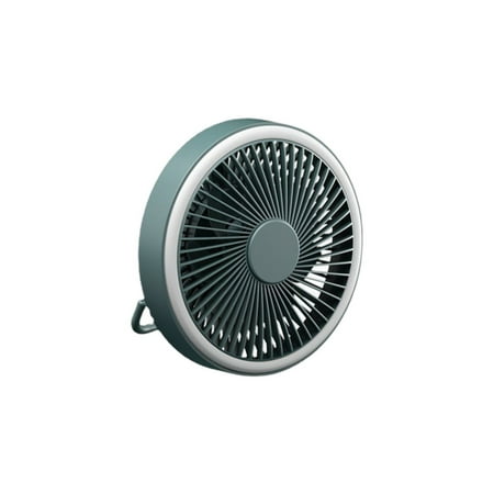 

Thinsont PP Portable Fan Battery Operated 360 Degree Hanging LED Night Light Brushless Motor Rechargeable Camping Cooling Fans Green