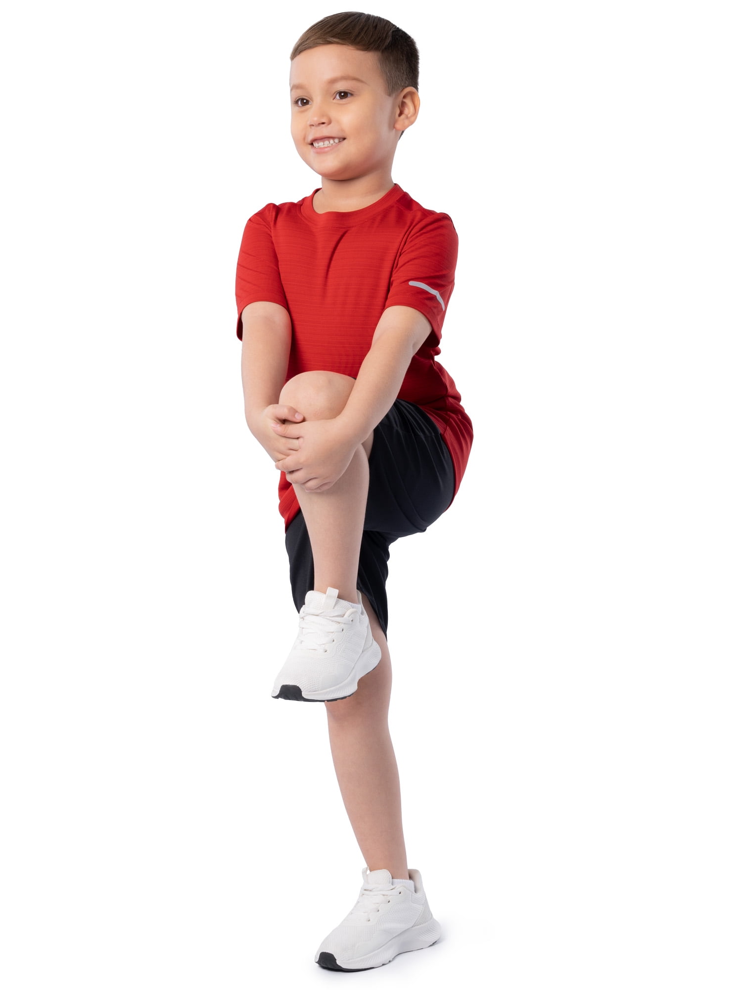 Athletic Works Boys Short Sleeve Core Active T-Shirt, Sizes 4-18 & Husky