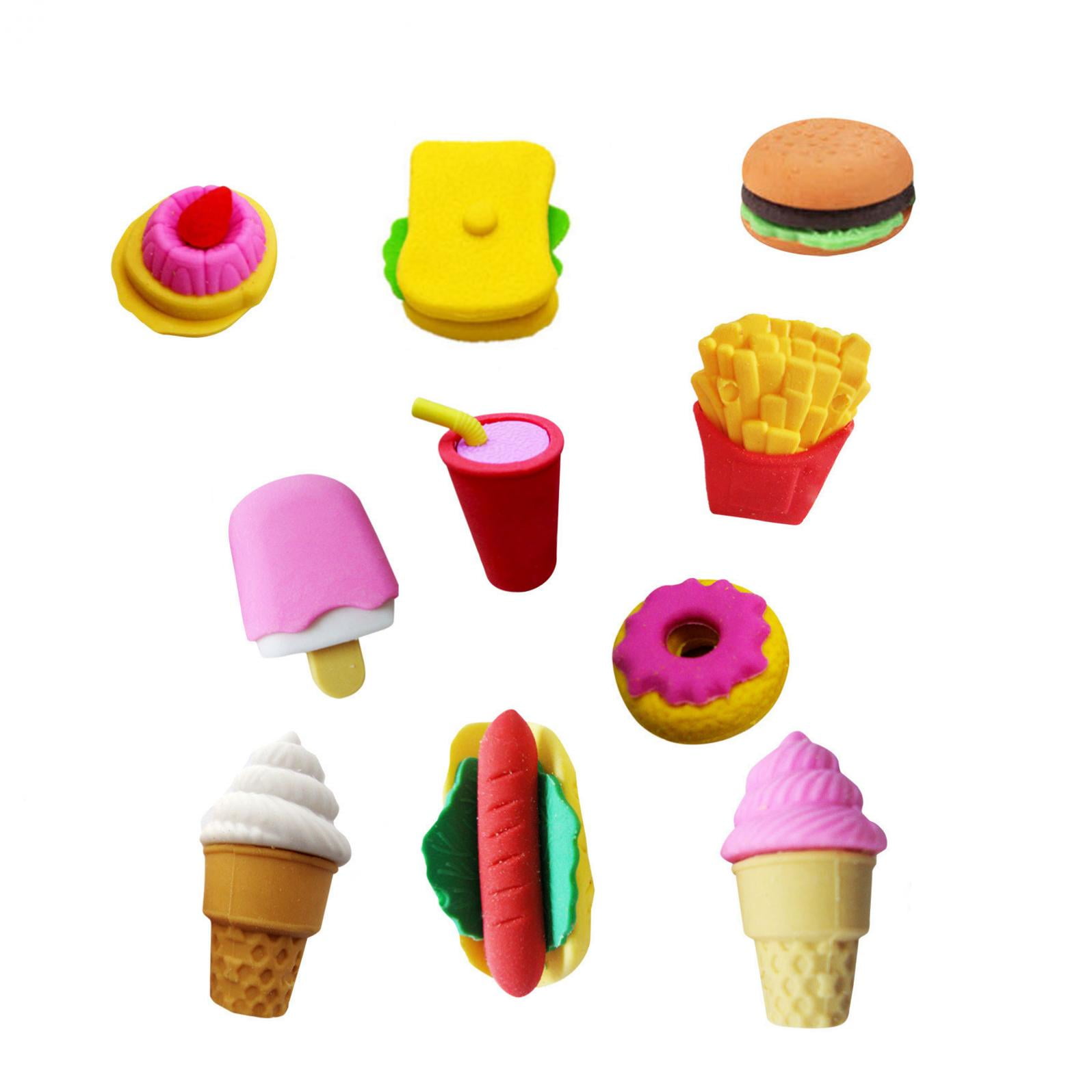 VerPetridure 10 Pack Fun Erasers Puzzle Erasers Take Apart Erasers Pull