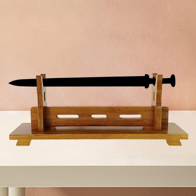 Soporte de Samurái de 1/2/3 Capas, Soporte de Exhibición Wakizashi, Soporte de Almacenamiento, Estante de Varita de Horizontal , S 1 capa Fernando Soporte de espada