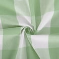 thumbnail image 2 of Buffalo Tier Curtains Plaid Gingham Rod Pocket Short Window Small Kitchen Cafe Curtain Bathroom Window Curtains 2 Panels Green & White,- 2 pc Tier 54" x 36", 2 of 6