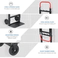 thumbnail image 4 of Carretilla de mano convertible THDUGG 3 en 1 plegable de aluminio de 600 kg, 4 of 7
