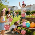 thumbnail image 5 of Msgweeeg Large Gift Bag Small Gift Bag Easter Outdoor Decorations Easter Corduroy Rabbits Handheld Basket Cute Rabbist Ears Easter Storage Basket, 5 of 7
