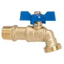 B & K 49888 0.5 in. MIP x 0.75 in. MHT Brass Ball Valve Hose
