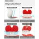 thumbnail image 4 of Curble Wider (ancho estándar) paquete de 2: soporte ergonómico para la espalda baja, corrector de postura lumbar, alivio del dolor de espalda, perfecto para la oficina, el suelo y el teletrabajo, pate, 4 of 5