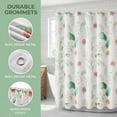 thumbnail image 2 of Unique Bargains Waterproof Leaf Shower Curtain Sets Hooks Green Pattern 4 71"W x 71"L, 2 of 8
