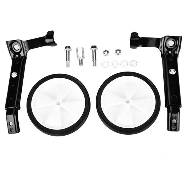 Qiilu Roues Stabilisatrices pour Vélo pour Enfants, Roues Stabilisatrices en Métal Robustes pour Cyclisme de Plein Air, Sports, Vélos de Route