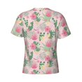 thumbnail image 6 of Vsdgher Tropical Pitaya Print Men's Dry Fit Mesh Athletic Shirts Moisture Wicking Tennis T-Shirt Tops, 6 of 9