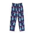 thumbnail image 2 of Fotbe Silhouette Cats Men's Pajama Pants,Sleepwear Pants,Pj Bottoms Drawstring And Pockets-X-Large, 2 of 7