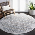 thumbnail image 2 of SAFAVIEH Craft Toireasa Oriental Area Rug, 6'7" x 6'7" Round, Grey/Gold, 2 of 8