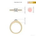 thumbnail image 5 of ANGARA Natural 0.82 Ct. Diamond Vintage Inspired Ring in 14K Yellow Gold for Women (Ring Size: 3.5), 5 of 10