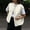 White, variant on Women's Casual Zip Up Cargo Vest Cropped Sleeveless Jacket with Ruched Hem and Pockets Lightweight Outerwear for Spring Fall