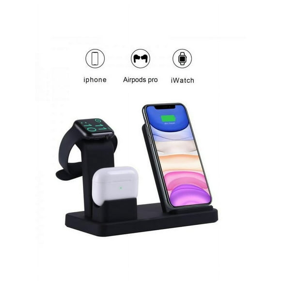 Support de Dock Charger Sans Fil 3 en 1 pour AirPods & Apple watch et iPhone