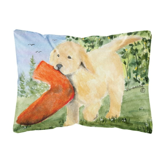 Dog Portrait/Landscape Painting Fabric Decorative Pillow