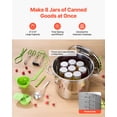 thumbnail image 3 of VEVOR Canning Supplies Starter Kit, 11 Pieces Stainless Steel Water Bath Canning Kit for Beginners, Canning Tools Set: Pot, Rack, Lid, Ladle, Funnel, Tongs, Jar Lifter, Wrench, Measuring Cup, 3 of 9