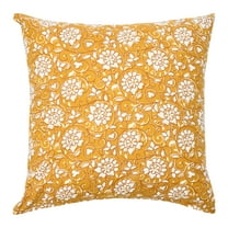 Creative Co-Op 20" Square Floral Paisley Cotton Pillow Cover