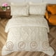 thumbnail image 2 of Juego de ropa de cama Sasttie Queen de 7 piezas con edredón de microfibra beige, 2 of 8