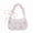 White, variant on Elegant White Floral Canvas Shoulder Bag, Large Capacity Lightweight Bow Hobo Purse, Sweet Daily Dating Underarm Bag for Women (White 21513580)