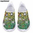 thumbnail image 1 of Zapatos de enfermería para mujer con estampado de dientes de dibujos animados de Doginthehole, zapatos planos casuales, zapatos de malla transpirables y cómodos para el verano, 1 of 5