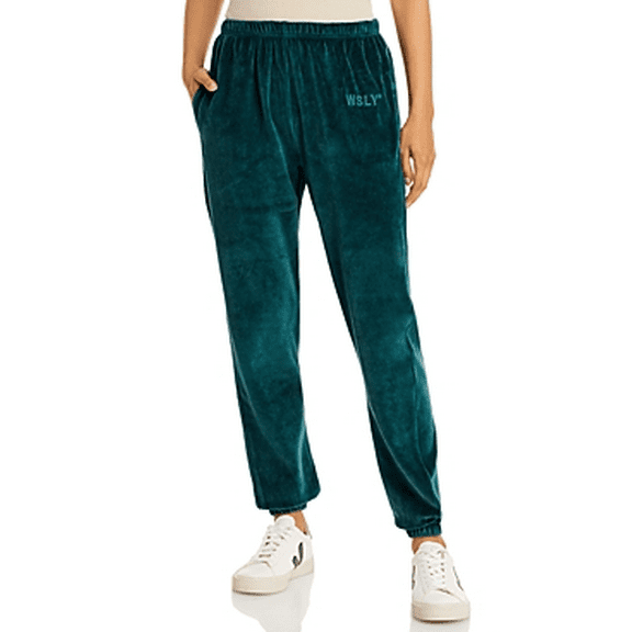 Bandier Women's Green Wsly Eco Plush Pocket Jogger Pants, XL