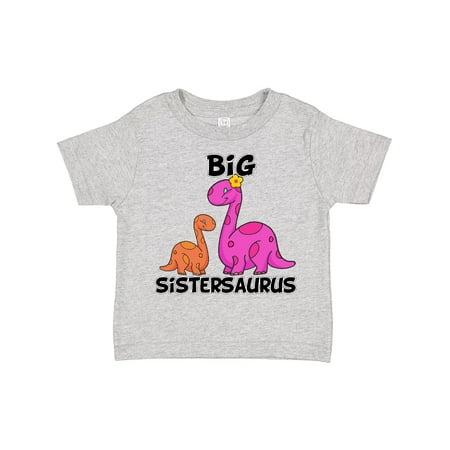 

Inktastic Big Sistersaurus with Cute Sibling Dinosaurs Gift Toddler Toddler Girl T-Shirt