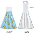 thumbnail image 4 of SKYSONIC Pattern Yellow Duck Hanging Hand Towels with Hanging Loop, Hand Towels Soft Thick Dish Cloth Hand Towels for Kitchen Bathroom, with Hanging Loop, 12"x17", 4 of 6