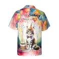 thumbnail image 2 of Happy Birthday to Maine Coon Kitten Party Balloons Cake Hawaiian Shirt Breathable Summer Unisex Merch Cat Lover Kitten Owner Gifts - 00027, 2 of 6