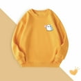 thumbnail image 2 of Spazoro Toddler to Big Girls Sweatshirts, Soft & Warm Cute Print Long Sleeve Crew Neck Casual Pullover Tops for Girls Orange Size 7-8T, 2 of 7