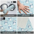 thumbnail image 6 of Daiia blue Scarf Bear Front Door Mat, Heavy Duty Durable Welcome Mat for Outdoor Indoor, Dirt Trapper Waterproof Super Absorbent Door Mat, 16" x 24", 6 of 9