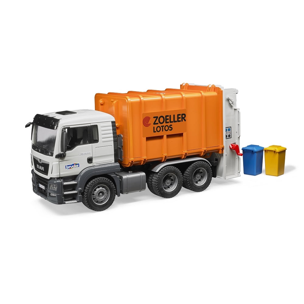MAN TGS Rear Loading Garbage Truck orange - Walmart.com - Walmart.com