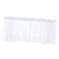 thumbnail image 4 of Cortinas de ventana Corta Bordadas Florales Zulema Gasa 137x61cm, 4 of 8