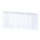 thumbnail image 4 of Cortinas de media cenefa con encaje bordado para ventanas, cocinas, cafeterías, decoración Blanco 137x61cm, 4 of 9
