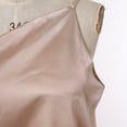 thumbnail image 5 of SNKSDGM Female Spaghetti Strap Tank Top Cropped Lace Womens Tank Tops Silk Satin One Shoulder Camisole Tank Top for Women Adjustable Strap Soft Stretchy Sleeveless Sexy Blouse L, 5 of 5