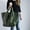 Green, variant on Genuine Leather Large Slouchy Tote Shoulder Bag, Oversized Soft Hobo Handbag with Outer Pockets, Snap Closure Casual Everyday Carry Purse, Roomy Top-Handle Shopper Bag for Travel & Commute