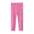 thumbnail image 5 of Baozhu Toddler Girl's Leggings,Kids Stretchy Full Ankle Length Striped Tights Soft Cotton Youth Leggings,2-8 Years, 5 of 8