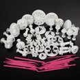 thumbnail image 2 of Molde de Cocina 47 piezas Sugarcraft pastel decoración Fondant glaseado émbolo herramientas molde Tmvgtek Libre de BPA, 2 of 6