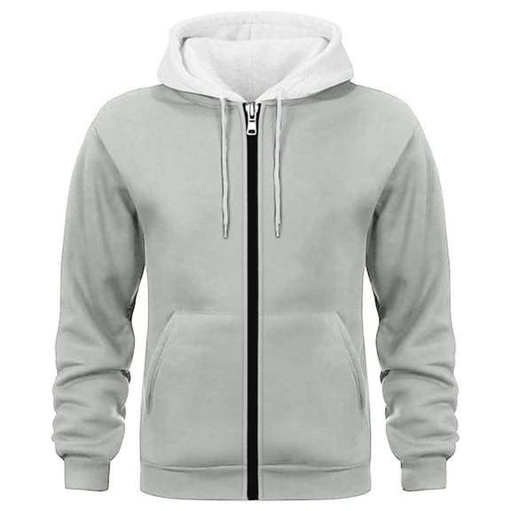 Men's Fashion Hoodies & Sweatshirts Mens Hoodies Pullover Color Block Fleece Long Sleeve Sweatshirt Tops with Pocket