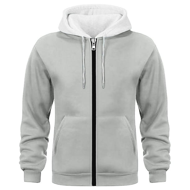 pstuiky camisas de manga larga para hombre, Sudadera deportiva de manga larga con capucha y bolsillos múltiples para hombre, estilo cargo, informal, para entrenamiento camisetas de hombre xl
