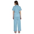 thumbnail image 4 of Inkmeso Ensemble de Pyjama en Coton pour Femmes, Manches Courtes Classiques, 2 Pcs, Chemise et Pyjama de Détente, 4 of 7