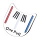 thumbnail image 1 of Herramienta portátil para alineación de putt de golf, marcador de bola y clip para gorra., 1 of 9