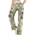thumbnail image 2 of FREEAMG Chic Pattern Floral Drawstring Lounge Wide Leg Pajama Sleepwear Bottom, 2 of 5