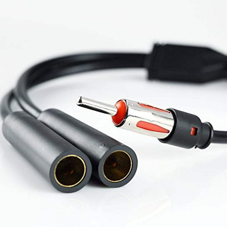 CGEAMDY 1 Maschio A 2 Femmine Cavo Splitter Per Antenna Auto