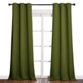 thumbnail image 1 of Cortinas opacas NICETOWN con puerta de cristal para patio, color verde oliva, 1 of 8
