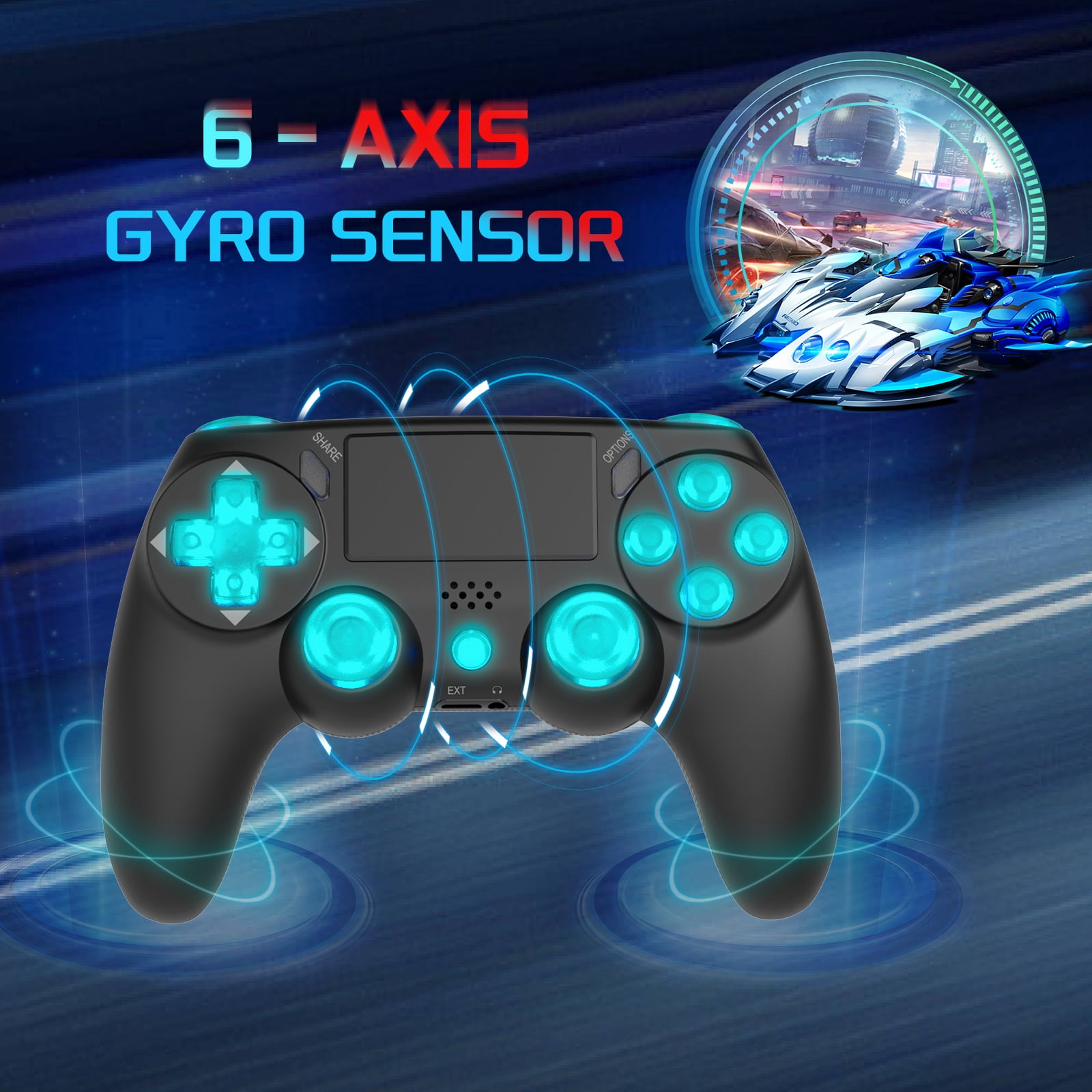 hcsc ps4 controller bluetooth-compatible vibration gamepad for wireless joystick Amazon.com: citnh Wireless Controller for PS4,compatible with ps4/slim/pro  and windows pc 6-Axis Gyro/Multi Touch Pad/3.5mm Audio Jack/800mAh Battery  and Speaker (red) : Video Games main image 0