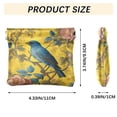 thumbnail image 3 of PU Leather Coin Purse Wallet Compact Water-Resistant Card Cases Money Organizers Bluebird Surrounded by Flowers, 3 of 7