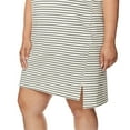 thumbnail image 4 of Buffalo Women's Striped Soft Cotton Blend Jersey T-shirt Mini Dress (Black, XL), 4 of 8