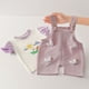 thumbnail image 5 of Odeerbi 0-5 Años Niñas Trajes Peto Pato Pantalones Cortos Con Algodón Manga Corta Camiseta Conjunto Verano Correa Romper Jumpsuit Playsuit, 5 of 7