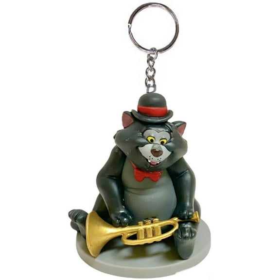 Scat PVC Key Ring Keychain Ornament Figure Figurine Aristocats Charm Disney