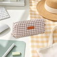 thumbnail image 5 of Composite Fabric Pencil Case, Style E, 7.68 x 3.54 in, With Single Zip Compartment And Woven Or Plaid Exterior, 5 of 6